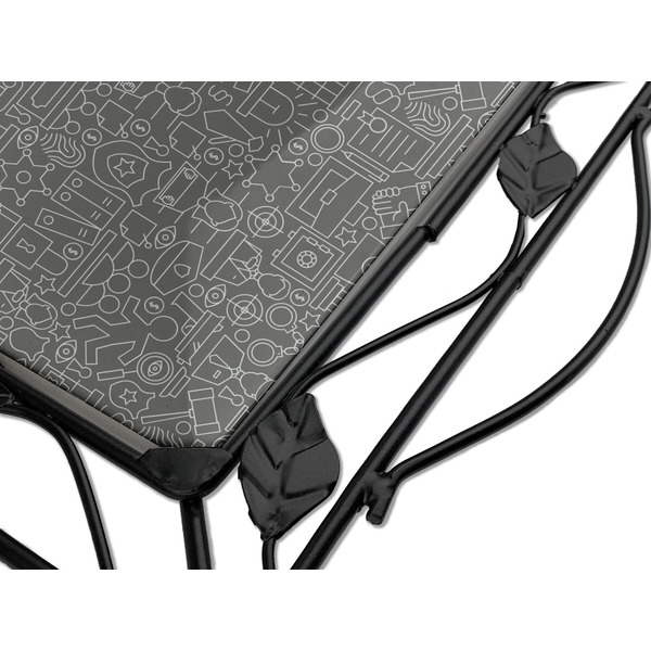 Lawyer / Attorney Avatar Square Trivet - Detail