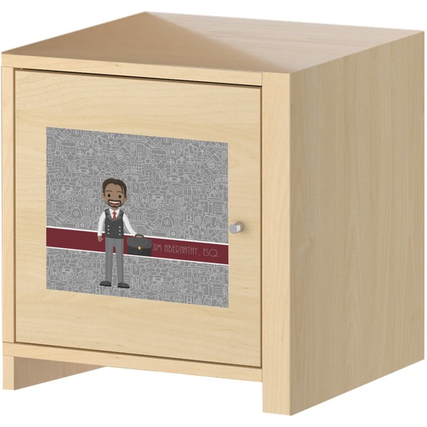 Lawyer / Attorney Avatar Square Wall Decal on Wooden Cabinet