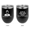 Lawyer / Attorney Avatar Stainless Wine Tumblers - Black - Double Sided - Approval