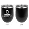 Lawyer / Attorney Avatar Stainless Wine Tumblers - Black - Single Sided - Approval