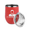 Lawyer / Attorney Avatar Stainless Wine Tumblers - Coral - Single Sided - Alt View