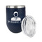Lawyer / Attorney Avatar Stainless Wine Tumblers - Navy - Single Sided - Alt View