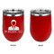 Lawyer / Attorney Avatar Stainless Wine Tumblers - Red - Single Sided - Approval
