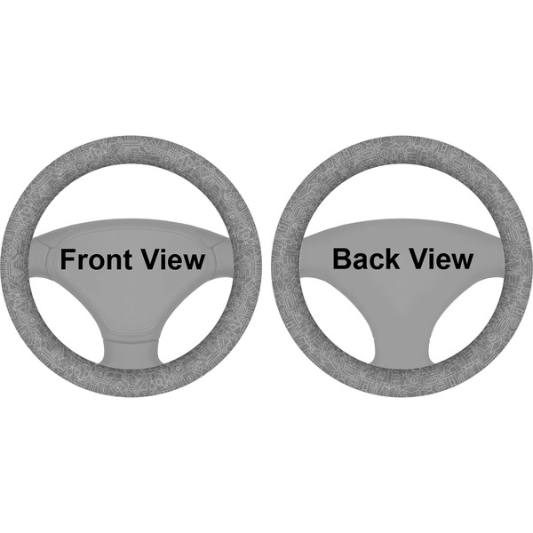 Lawyer / Attorney Avatar Steering Wheel Cover- Front and Back