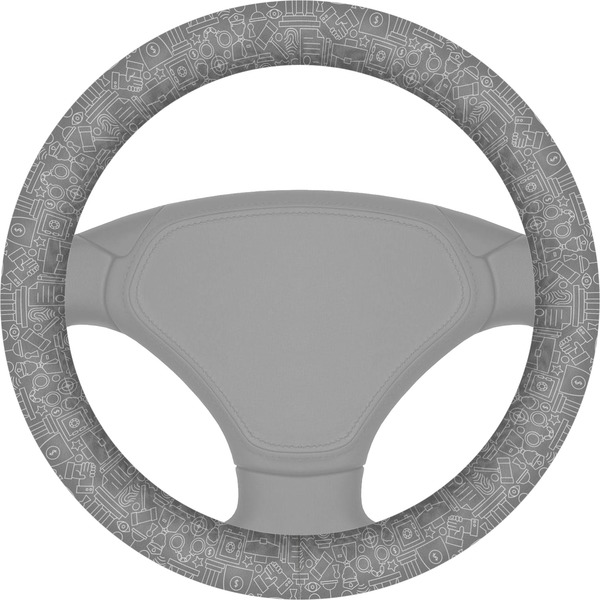 Custom Lawyer / Attorney Avatar Steering Wheel Cover