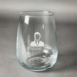 Lawyer / Attorney Avatar Stemless Wine Glass (Single) (Personalized)