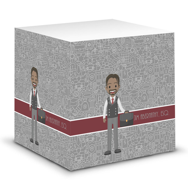 Custom Lawyer / Attorney Avatar Sticky Note Cube (Personalized)