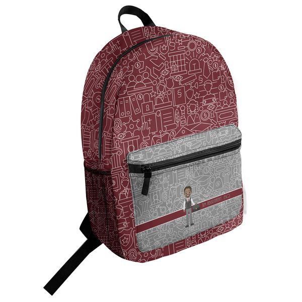 Custom Lawyer / Attorney Avatar Student Backpack (Personalized)