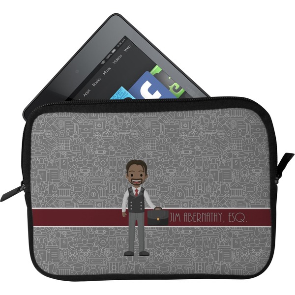 Custom Lawyer / Attorney Avatar Tablet Case / Sleeve - Small (Personalized)