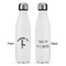 Lawyer / Attorney Avatar Tapered Water Bottle - Apvl
