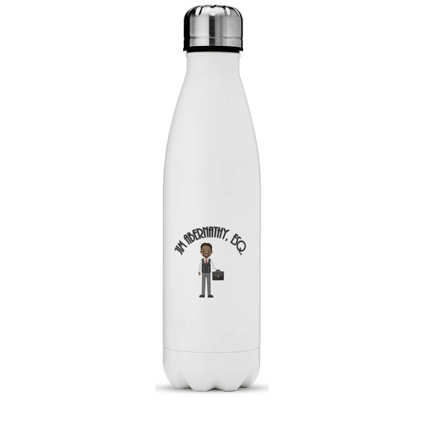 Custom Lawyer / Attorney Avatar Water Bottle - 17 oz. - Stainless Steel - Full Color Printing (Personalized)