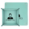Lawyer / Attorney Avatar Teal Faux Leather Valet Trays - PARENT MAIN