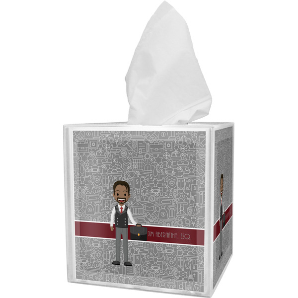 Custom Lawyer / Attorney Avatar Tissue Box Cover (Personalized)