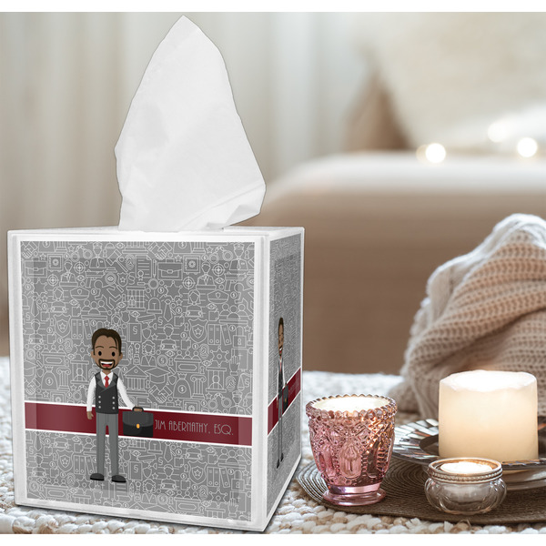Lawyer / Attorney Avatar Tissue Box - LIFESTYLE