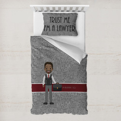 Lawyer / Attorney Avatar Toddler Bedding w/ Name or Text