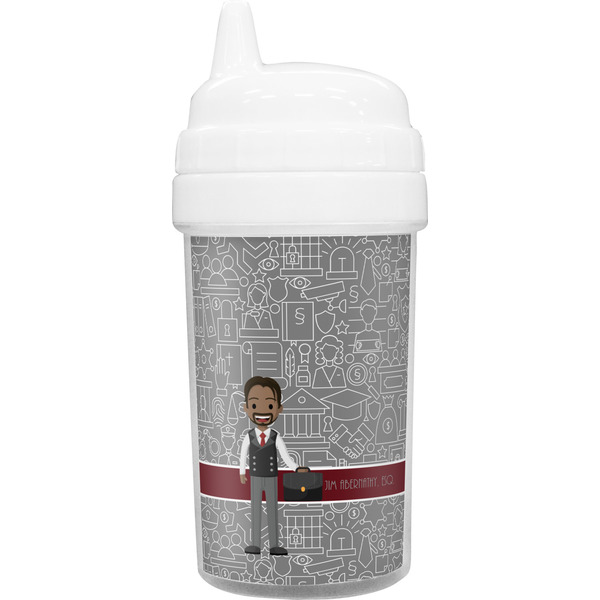 Custom Lawyer / Attorney Avatar Toddler Sippy Cup (Personalized)