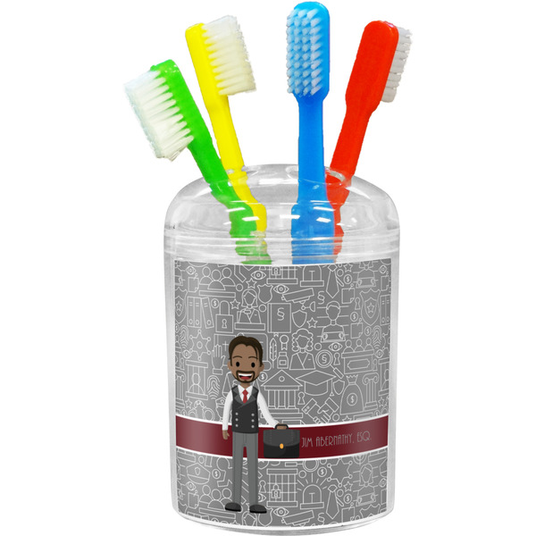 Custom Lawyer / Attorney Avatar Toothbrush Holder (Personalized)