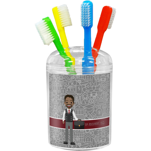 Lawyer / Attorney Avatar Toothbrush Holder (Personalized)
