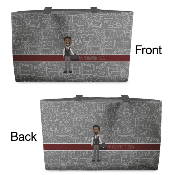 Lawyer / Attorney Avatar Tote w/Black Handles - Front & Back Views