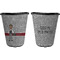 Lawyer / Attorney Avatar Trash Can Black - Front and Back - Apvl