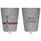 Lawyer / Attorney Avatar Trash Can White - Front and Back - Apvl