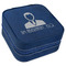 Lawyer / Attorney Avatar Travel Jewelry Boxes - Leather - Navy Blue - Angled View