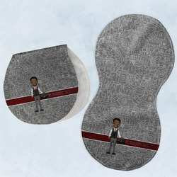 Lawyer / Attorney Avatar Burp Pads - Velour - Set of 2 w/ Name or Text