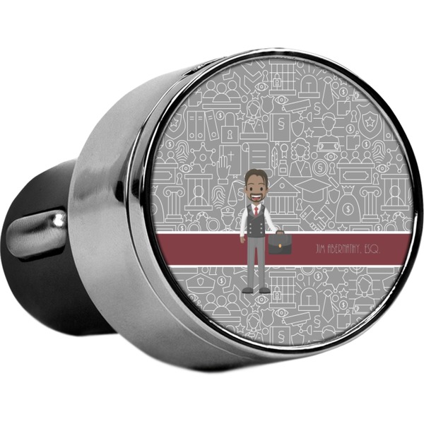 Custom Lawyer / Attorney Avatar USB Car Charger (Personalized)