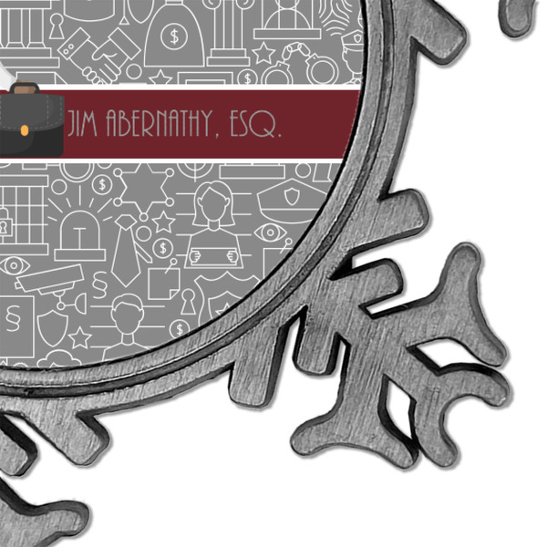 Lawyer / Attorney Avatar Vintage Snowflake - Detail