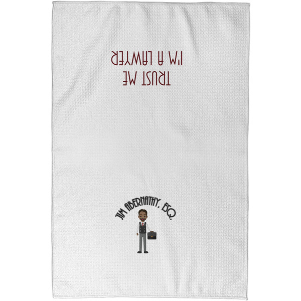 Lawyer / Attorney Avatar Waffle Towel - Partial Print - Approval Image