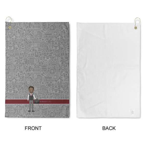 Lawyer / Attorney Avatar Waffle Weave Golf Towel - Approval