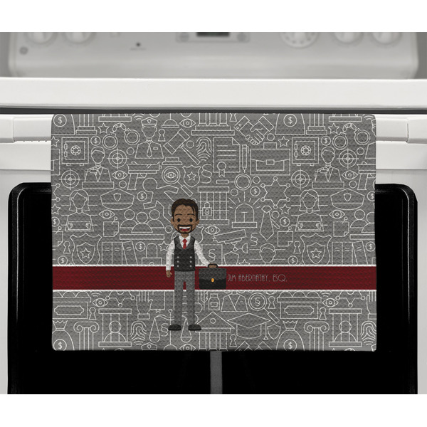 Lawyer / Attorney Avatar Waffle Weave Towel - Full Color Print - Lifestyle2 Image