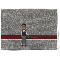 Lawyer / Attorney Avatar Kitchen Towel - Waffle Weave (Personalized)