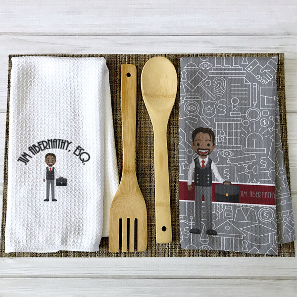 Lawyer / Attorney Avatar Waffle Weave Towels - 2 Print Styles