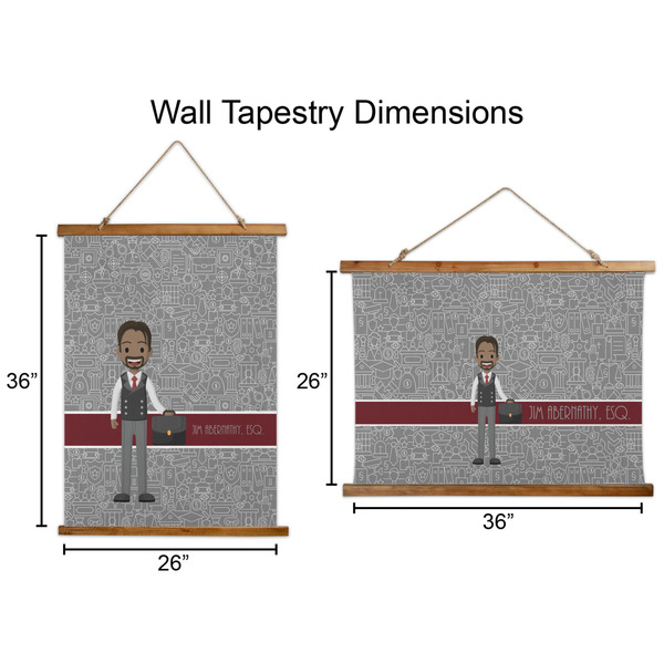 Lawyer / Attorney Avatar Wall Hanging Tapestries - Parent/Sizing