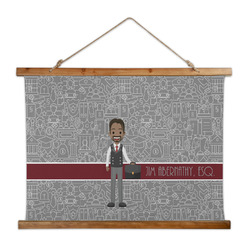 Lawyer / Attorney Avatar Wall Hanging Tapestry - Wide (Personalized)