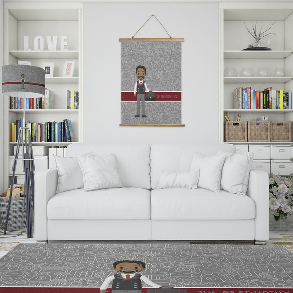 Lawyer / Attorney Avatar Wall Hanging Tapestry - Portrait - IN CONTEXT