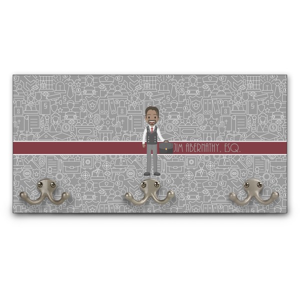 Custom Lawyer / Attorney Avatar Wall Mounted Coat Rack (Personalized)