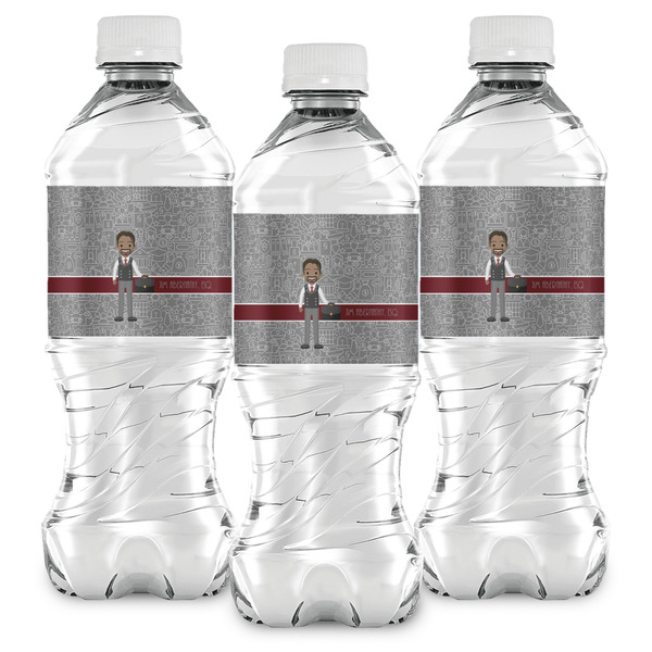 Lawyer / Attorney Avatar Water Bottle Labels - Front View
