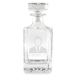 Lawyer / Attorney Avatar Whiskey Decanter - 26 oz Square (Personalized)