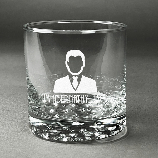 Custom Lawyer / Attorney Avatar Whiskey Glass - Engraved (Personalized)