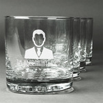Lawyer / Attorney Avatar Whiskey Glasses (Set of 4) (Personalized)