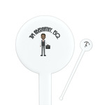 Lawyer / Attorney Avatar Round Plastic Stir Sticks (Personalized)