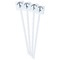 Lawyer / Attorney Avatar White Plastic Stir Stick - Double Sided - Square - Front