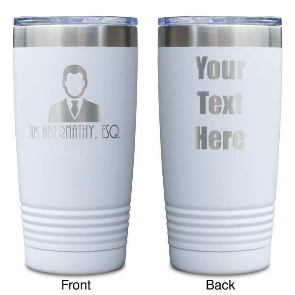 Lawyer / Attorney Avatar White Polar Camel Tumbler - 20oz - Double Sided - Approval