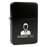 Lawyer / Attorney Avatar Windproof Lighter - Black - Double Sided (Personalized)