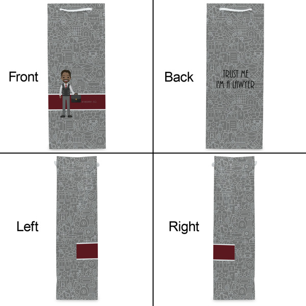 Lawyer / Attorney Avatar Wine Gift Bag - Gloss - Approval
