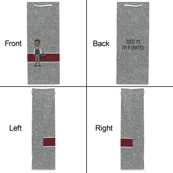 Lawyer / Attorney Avatar Wine Gift Bag - Matte - Approval