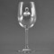 Lawyer / Attorney Avatar Wine Glass - Engraved (Personalized)