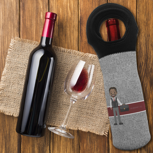 Lawyer / Attorney Avatar Wine Tote Bag - FLATLAY